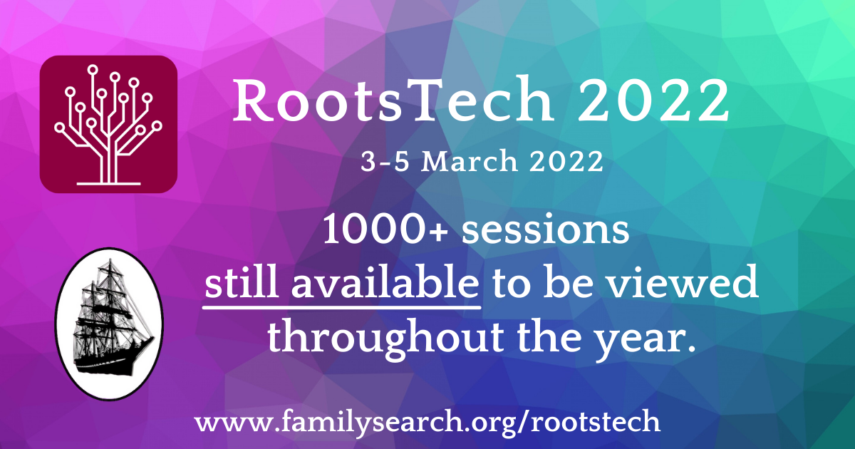 RootsTech Virtual Conference Caloundra Family History Research Inc