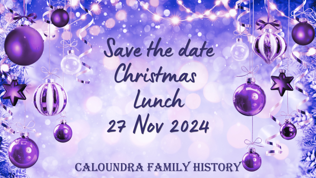 Christmas Lunch 2024 Caloundra Family History Research Inc